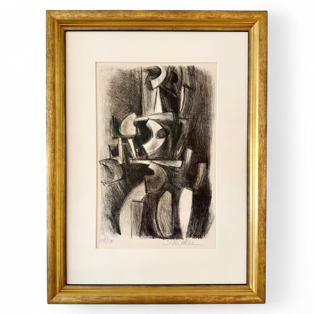 Abstract Lithograph, 1960 by Samuel Marcus Adler (1898-1979)
