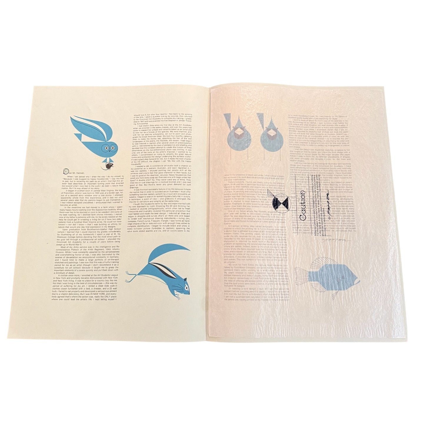 "Hungry Eyes" Serigraph By Charley Harper (1922-2007)