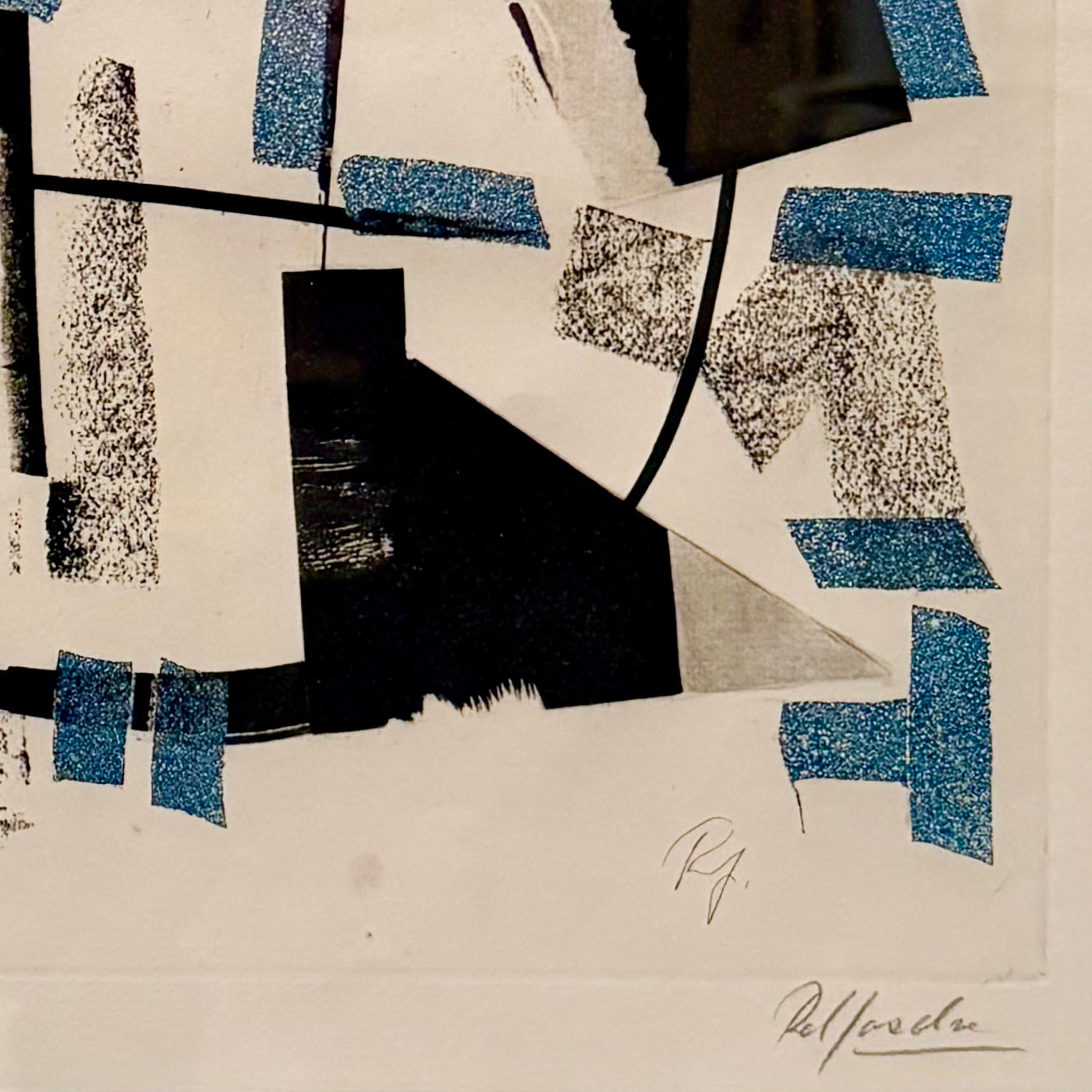 Abstract Aquatint, 1969 - by Robert Jacobsen, Danish (1912 - 1993)