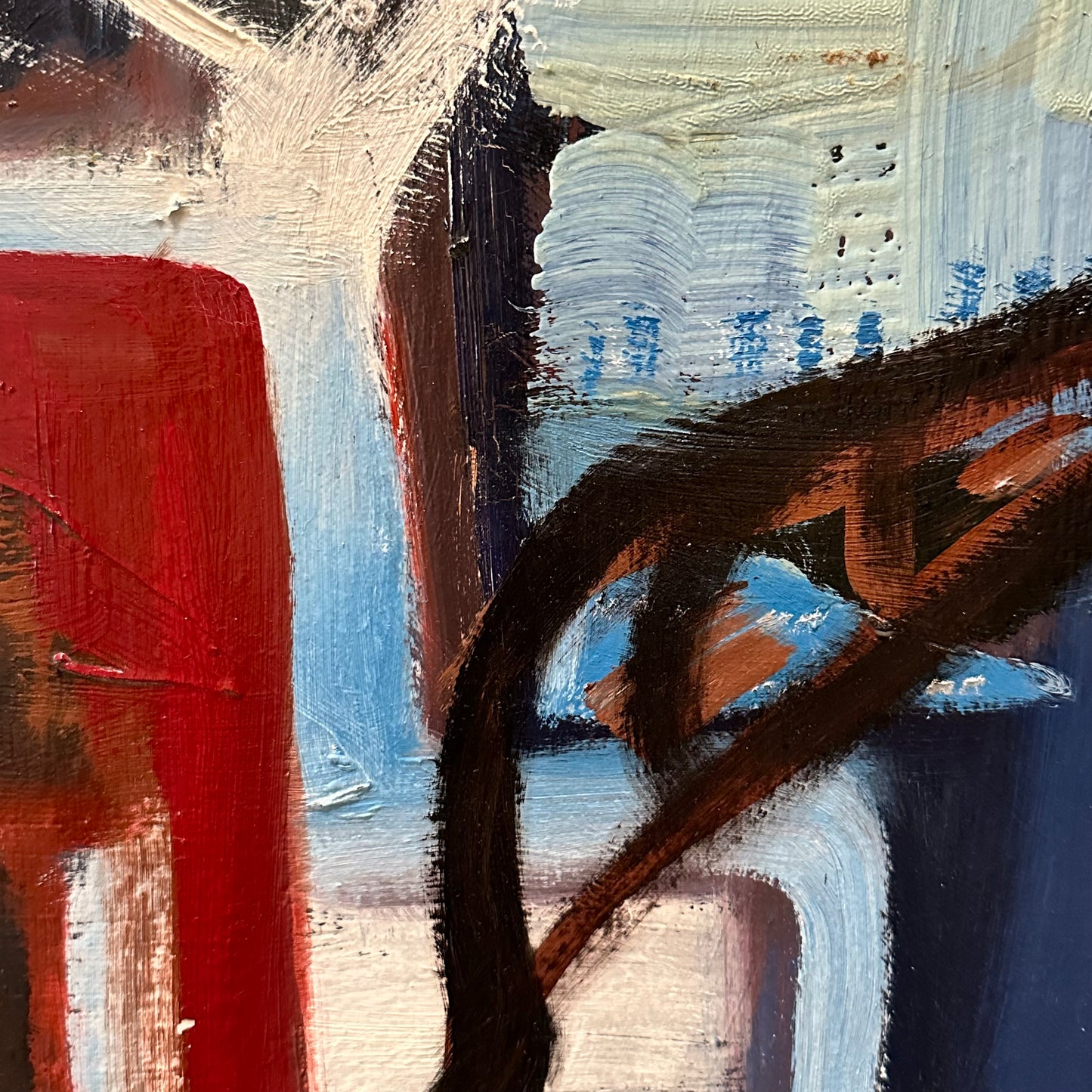 Untitled abstract oil on canvas, circa 1960s