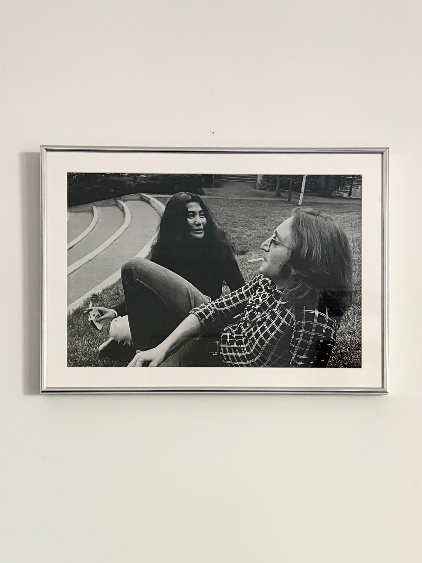 John Lennon & Yoko Ono - Cambridge, MA 1973 by Lynn Diederich