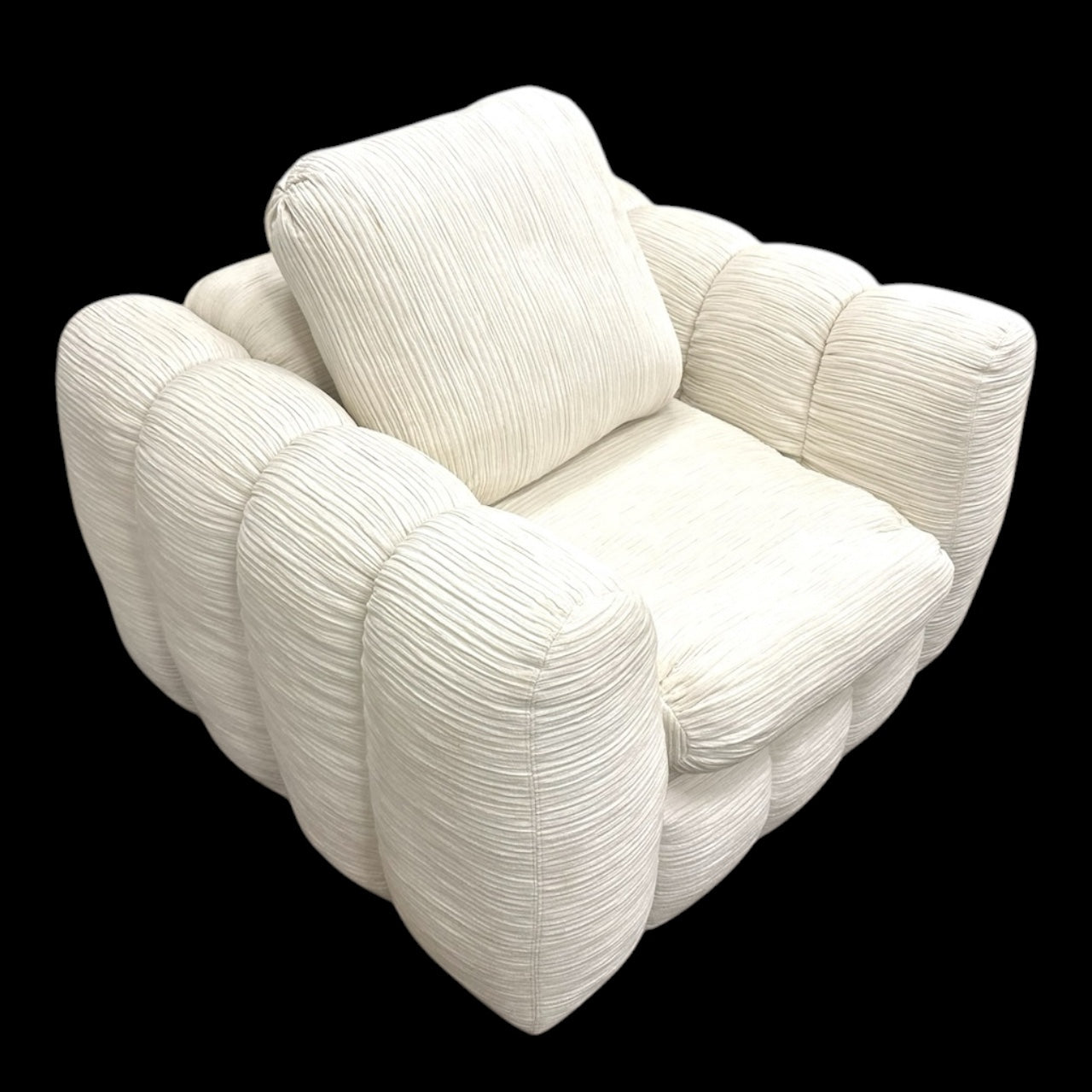 Channeled Lounge Chairs by Jay Spectre for Century Furniture, 1970s