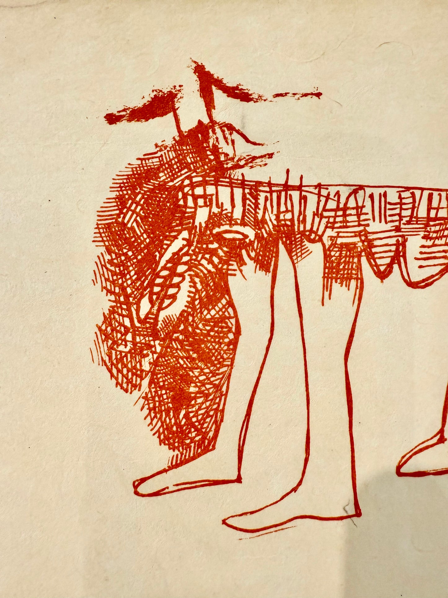 "Four Animals" Lithograph by Jose Luis Cuevas (1934-2017) - Unframed