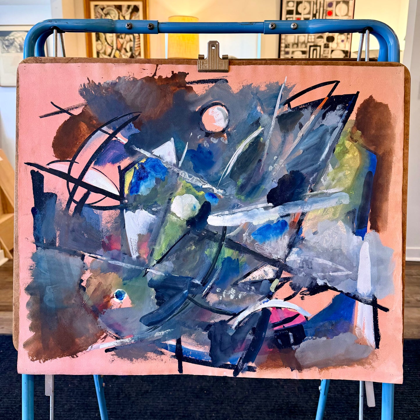 Abstract Gouache, 1940s on Paper, 1940s/50s by John Von Wicht (1888-1970) - Unframed