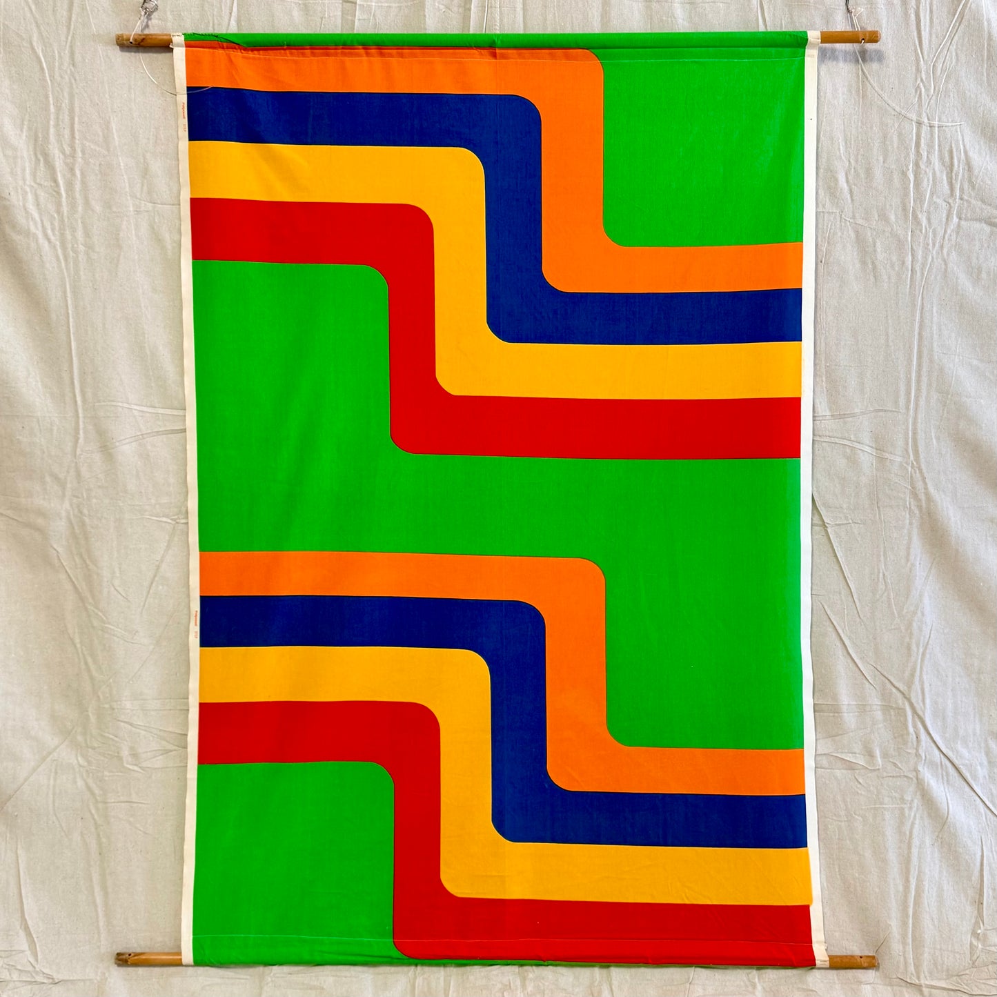 Large Fabric Wall Hanging - 1970s - 48" x 69"