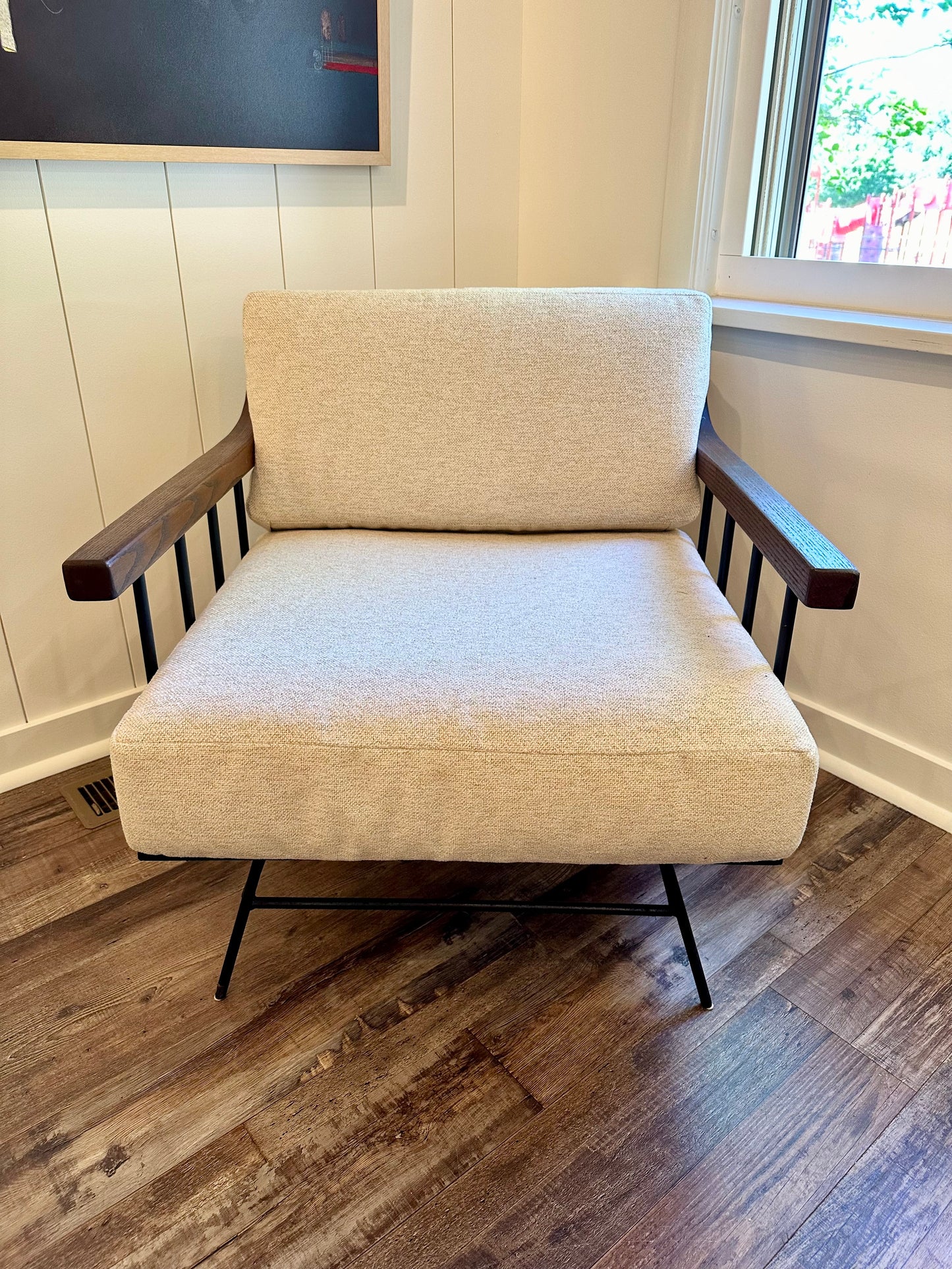 Wood and Iron Lounge Chair by Richard McCarthy for Selrite, 1950s