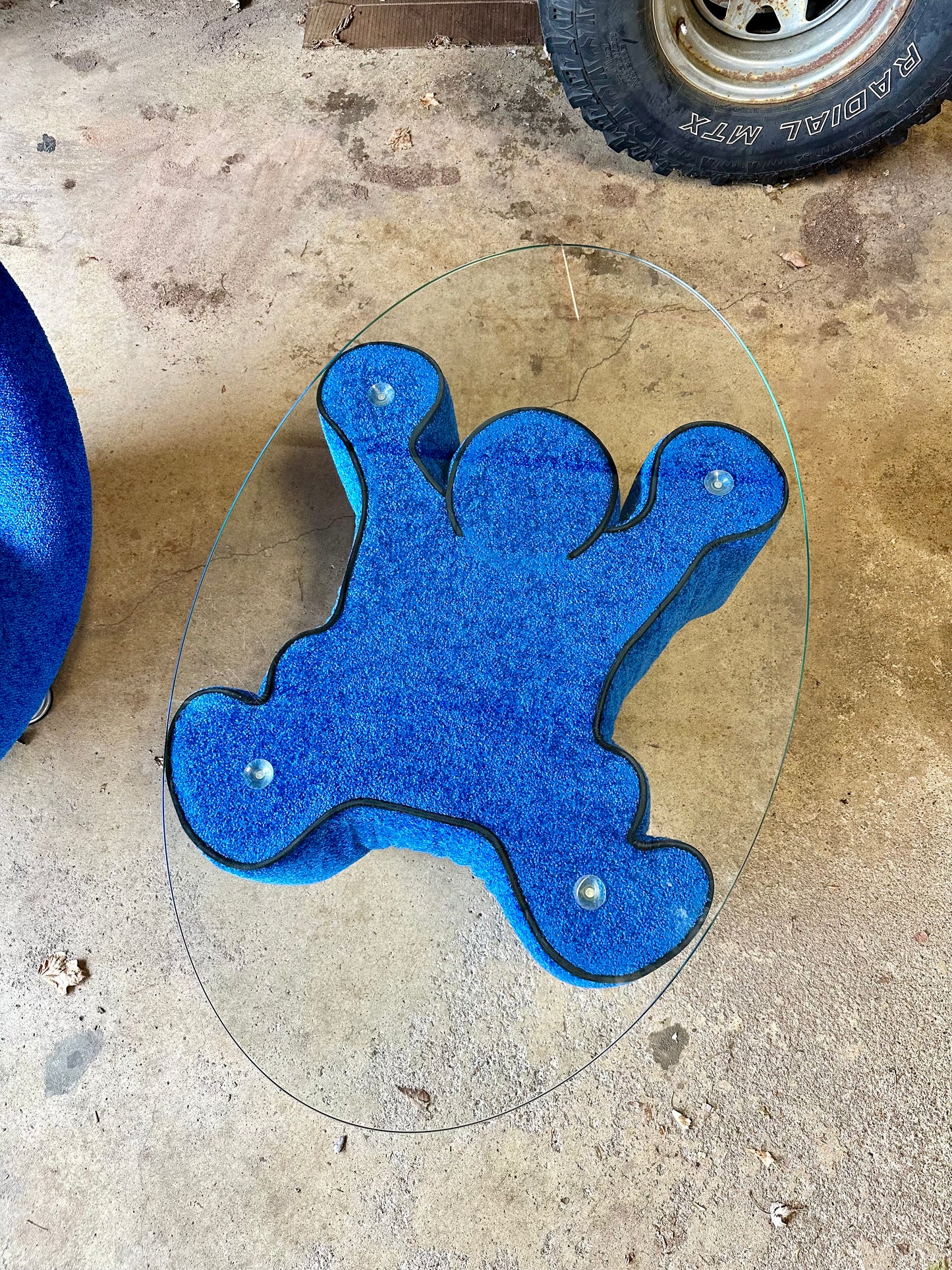 Keith Haring Lounge Chair and Coffee Table by Bretz, Germany
