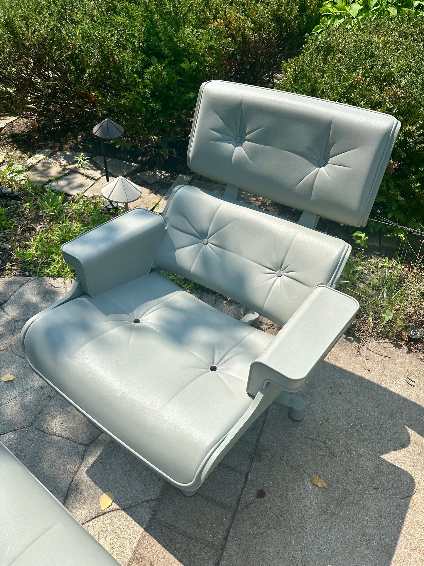 Eames 56 Outdoor Lounge Chair and Ottoman by MAL, Netherlands - Molded Polyethylene