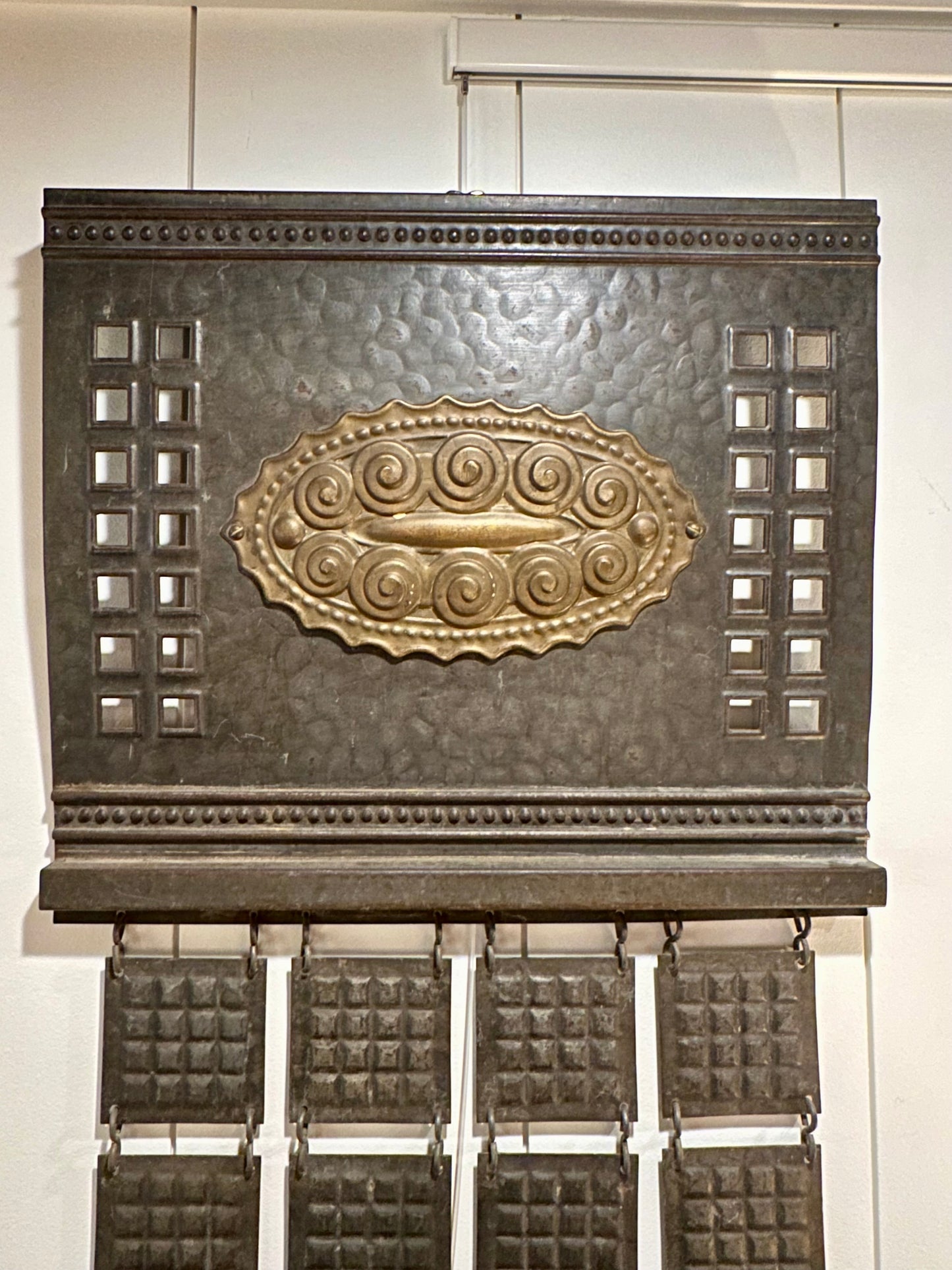 Important Mixed Metal Hanging Screen attributed to Josef Hoffmann (1870 – 1956)