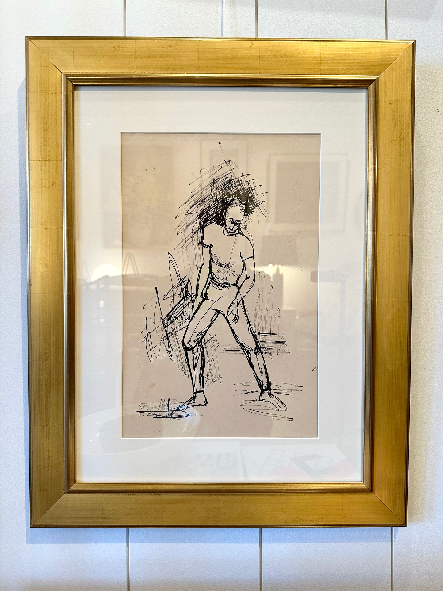 Ink on Paper by J. Spain, 1957