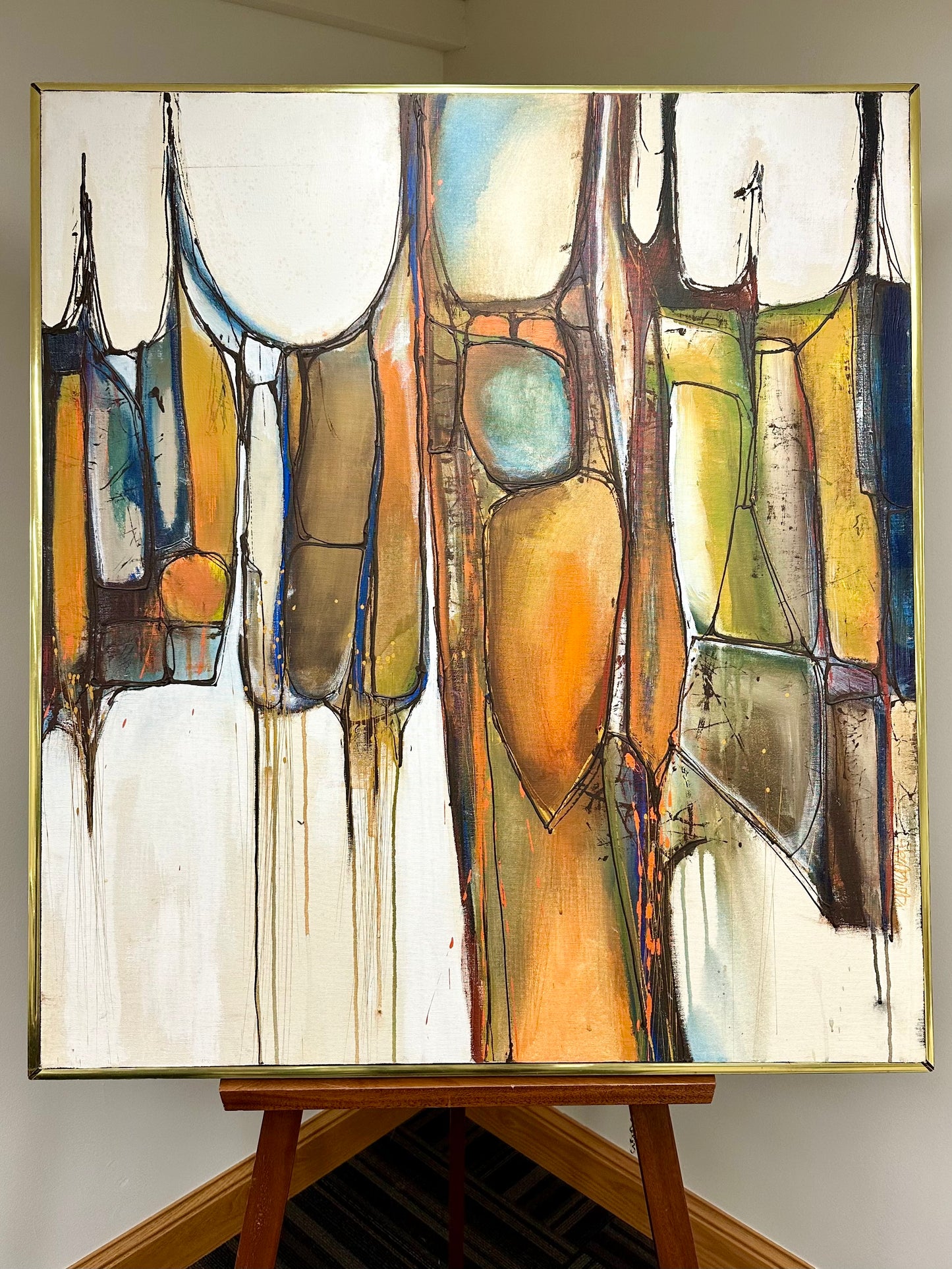 .Grabowski, 20th Century, Abstract, Untitled, Oil On Canvas