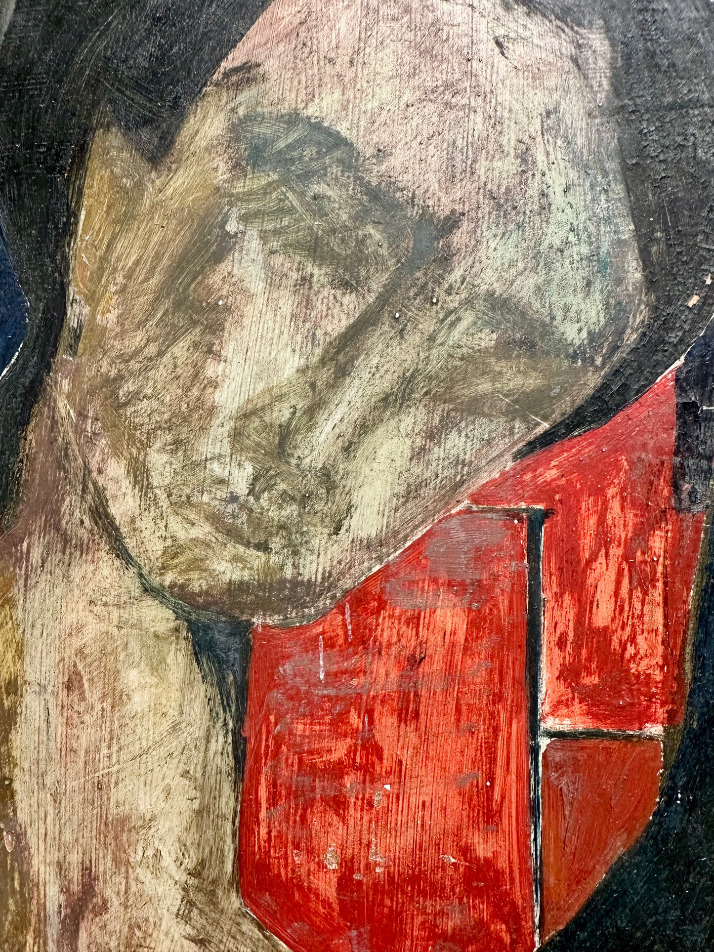 F. Rayner - Surrealist Oil on Board, 1968