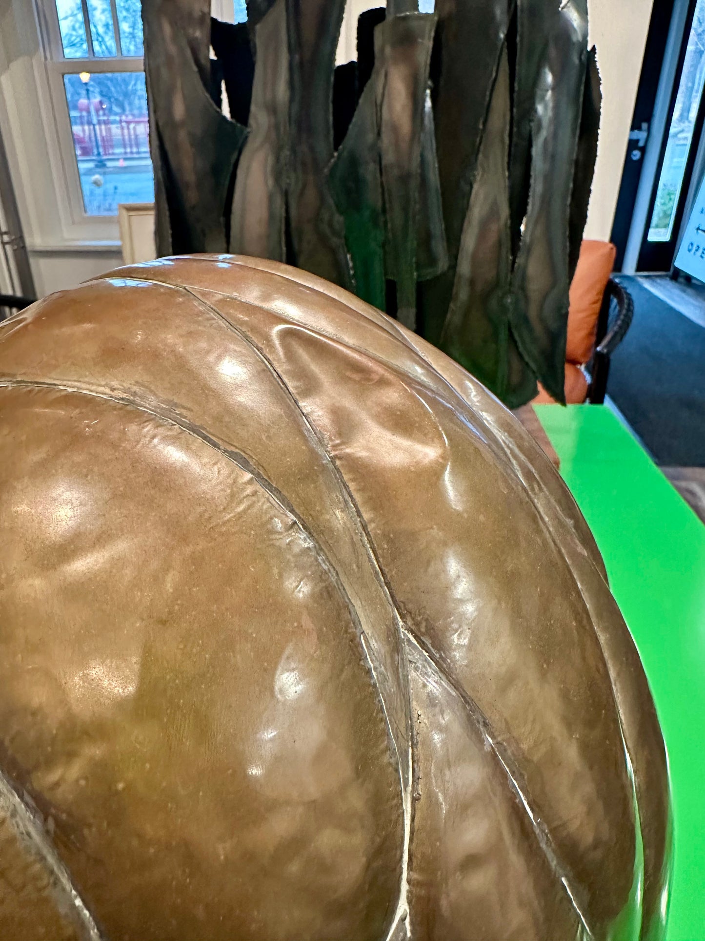 - Copper and Brass Lion Sculpture Attributed to Sergio Bustamante, (b. 1949)