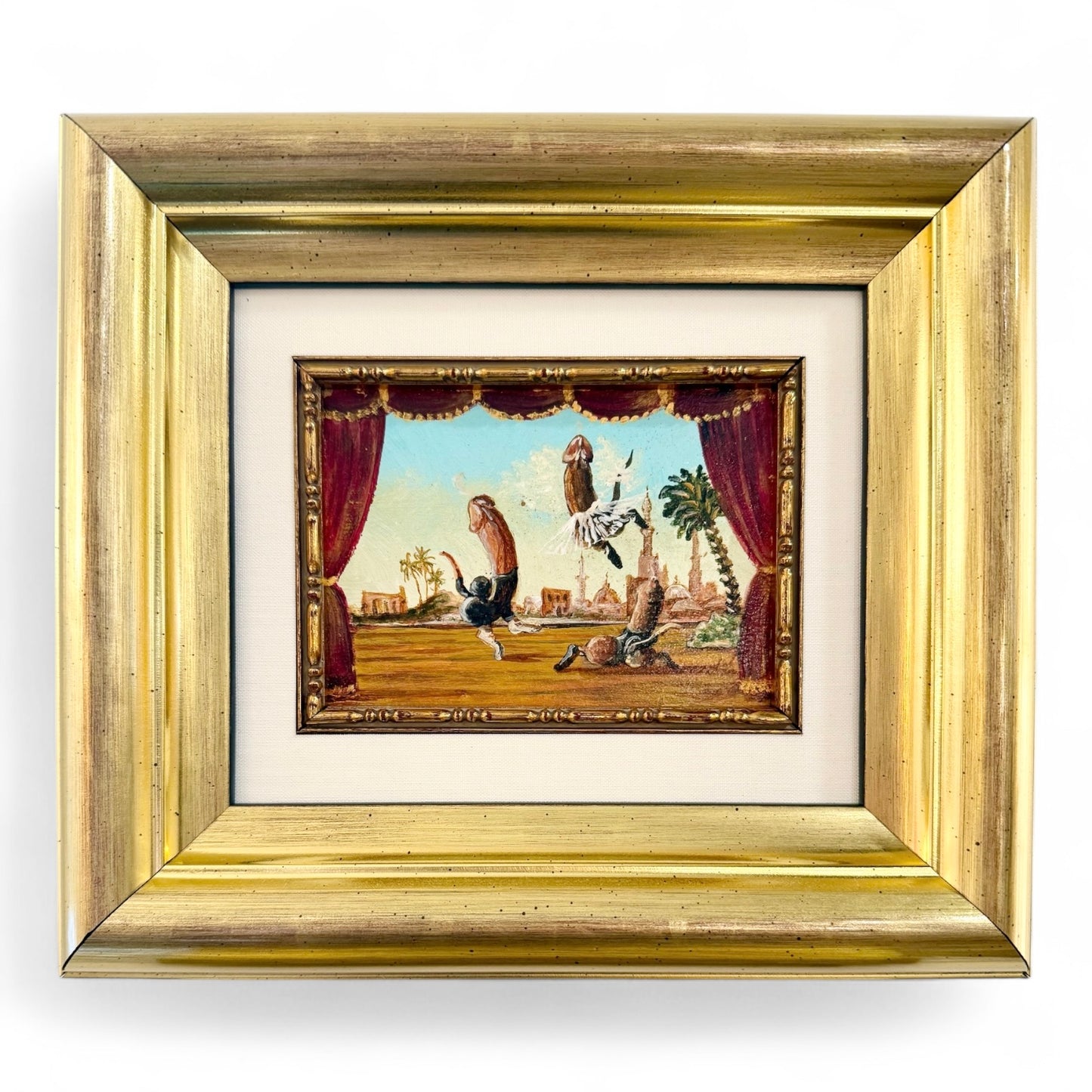 Miniature Phallic Painting by Jan Willemsen, Netherlands - 20th Century - 2 of 2