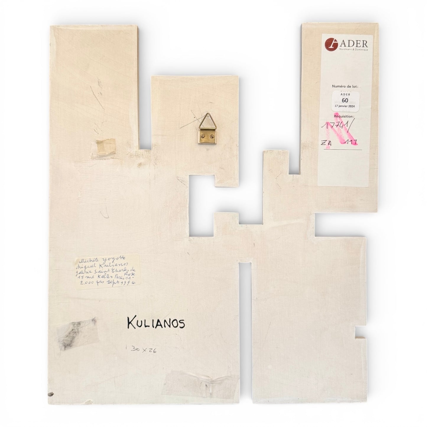 Abstract Wall Sculpture by Miguel Modesto Kulianos (1934-2017) - Argentina