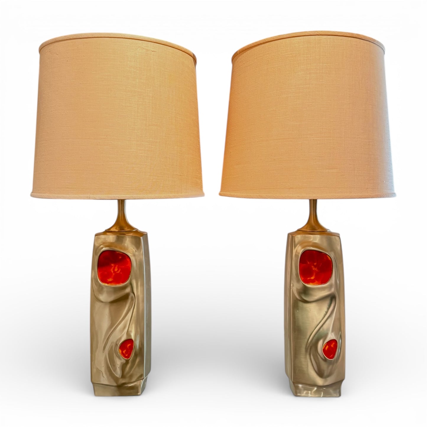 Pair of Amorphic Table Lamps by Richard Barr for Laurel, 1965