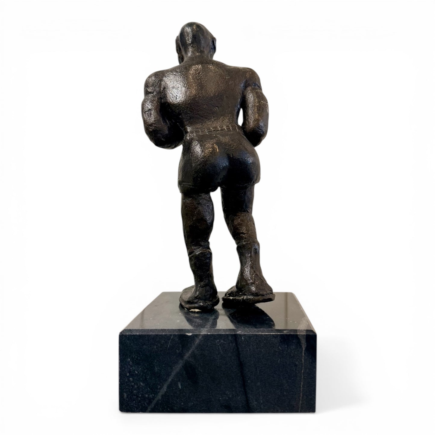 Mid-Century Bronze Sculpture of a Boxer - Unsigned