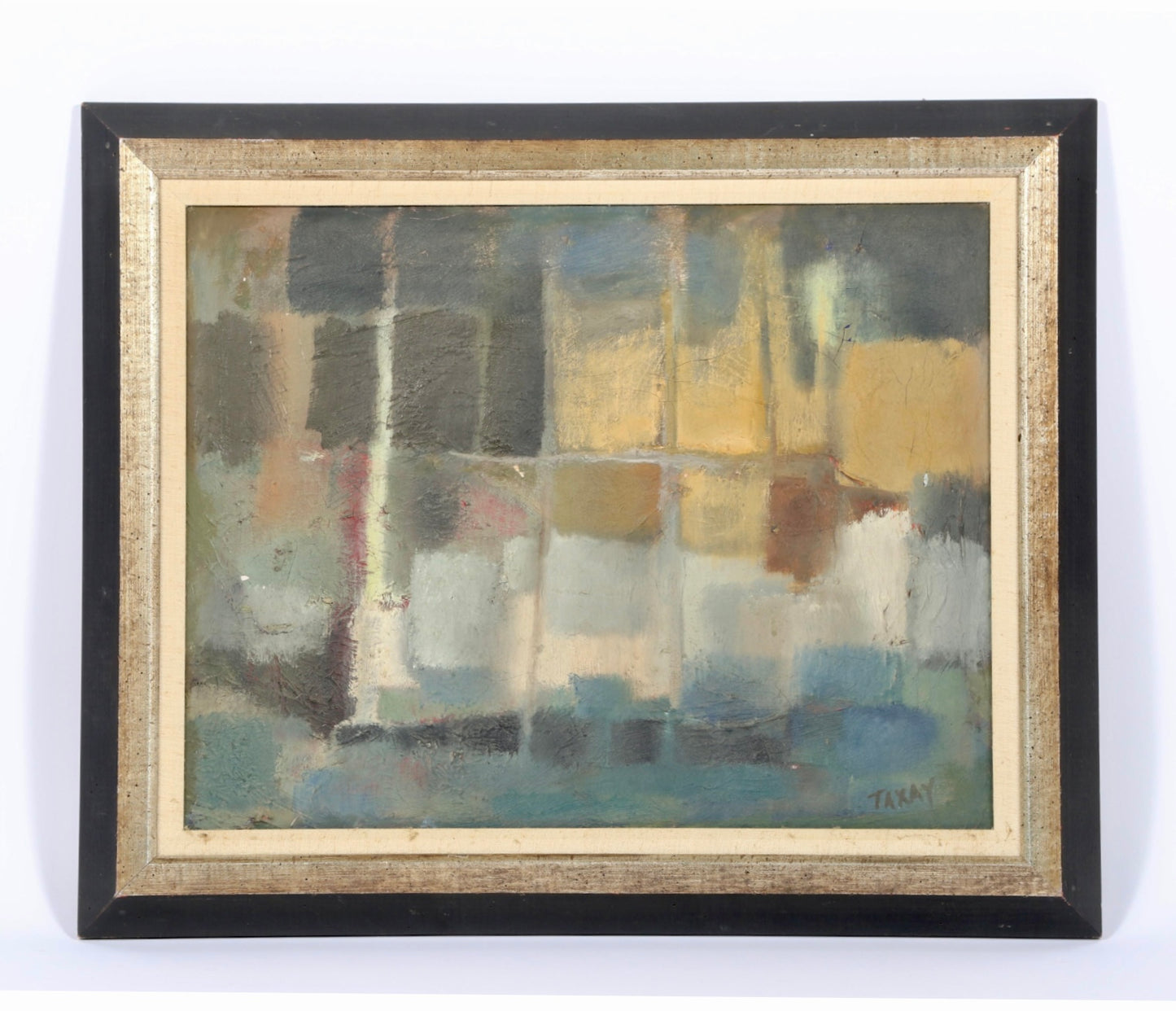Mid-Century Oil on Board by Taxay