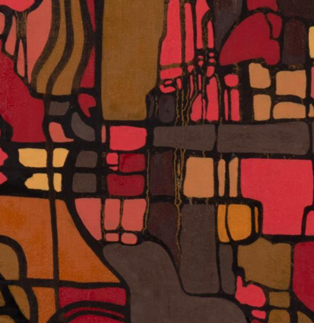 Magic Carpet, Oil On Canvas by Doris Whitlock, 20th Century