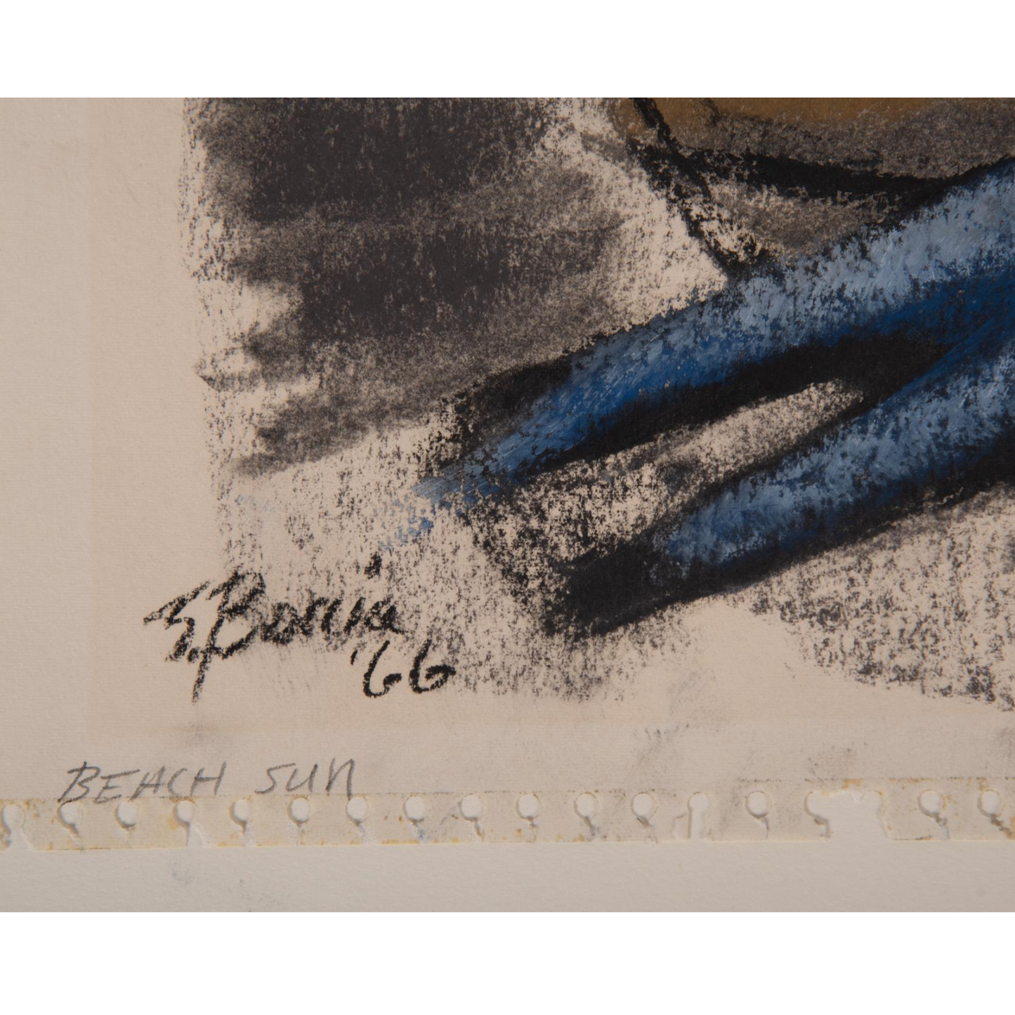 Untitled, Abstract, 1966, Pastel On Paper by Edward Eugene Boccia, Italian/American (1921-2007)