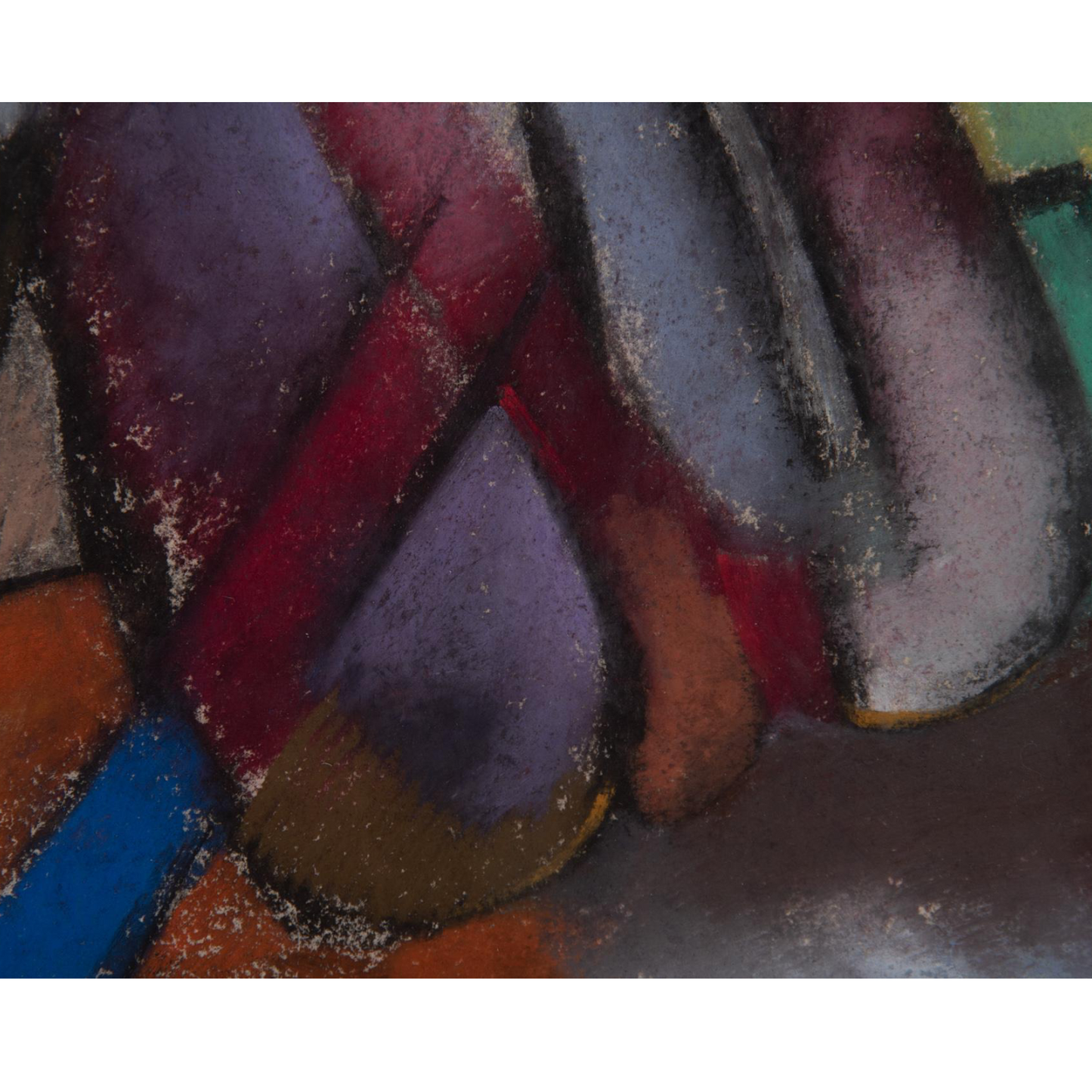 Untitled, Abstract, 1966, Pastel On Paper by Edward Eugene Boccia, Italian/American (1921-2007)