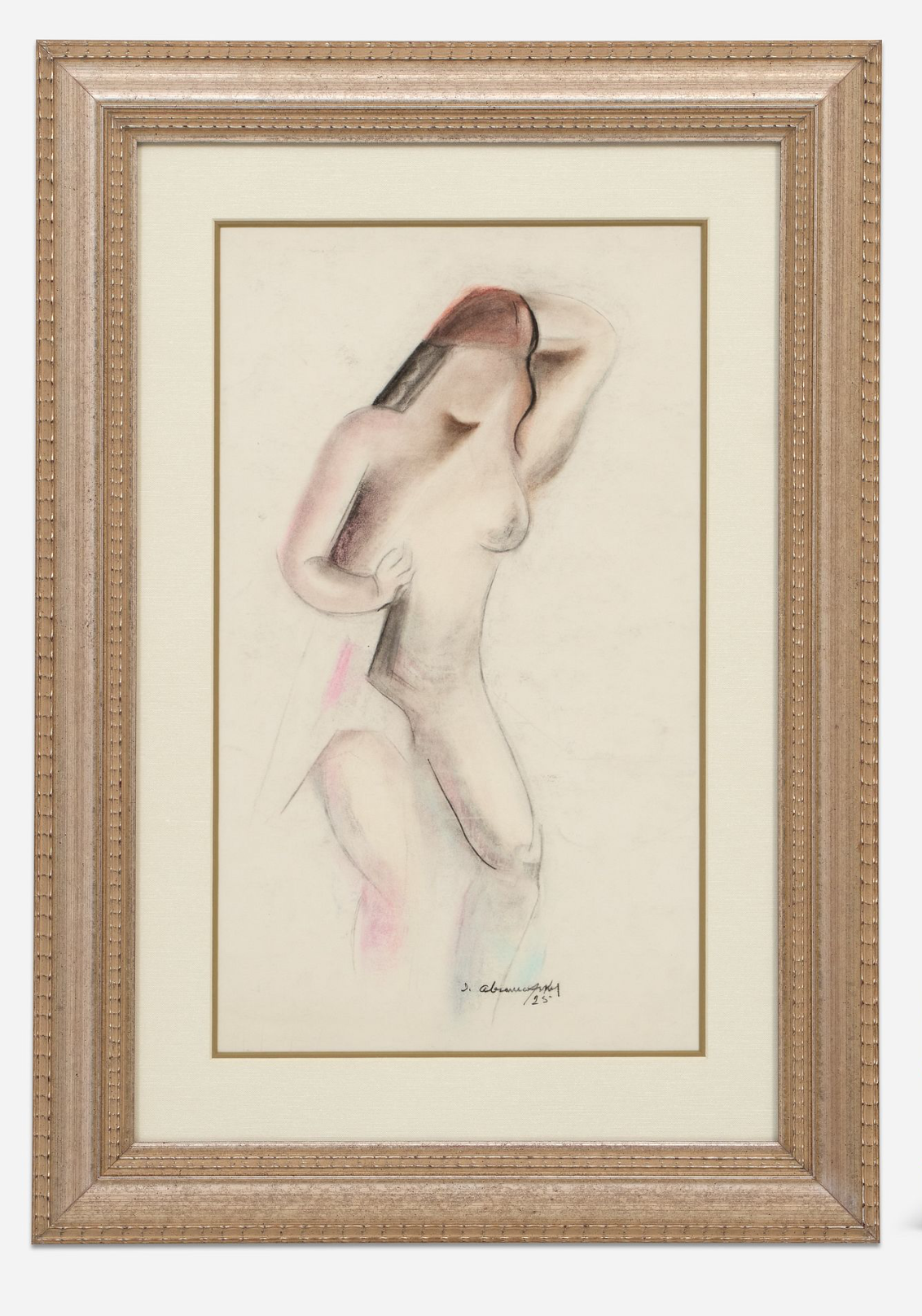 .Israel Abamofsky (1888-1975) - Nude Drawing, 1925