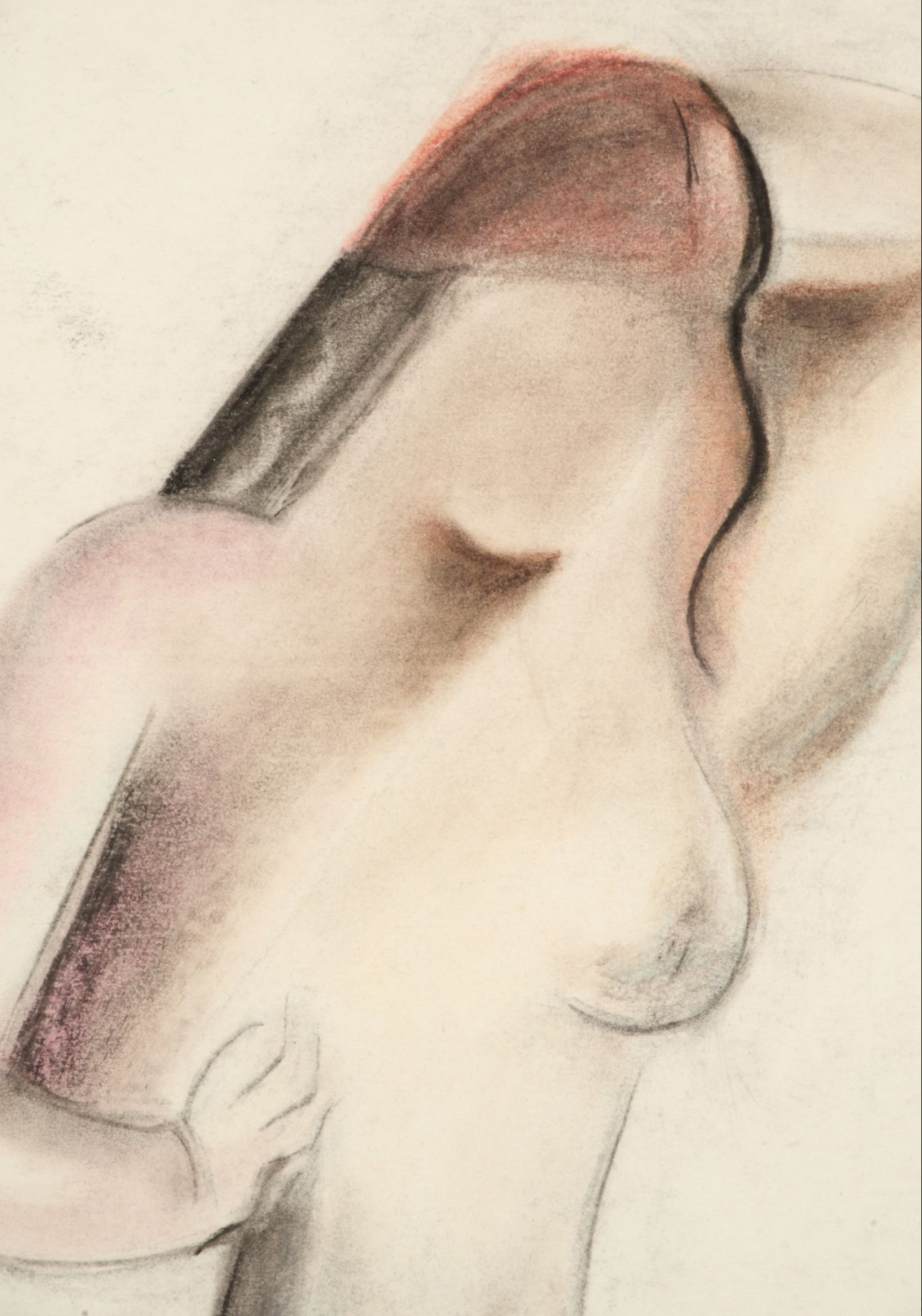 .Israel Abamofsky (1888-1975) - Nude Drawing, 1925