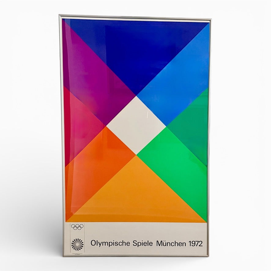 Rare 1972 Munich Olympics Offset Lithograph by Max Bill (1908-1994)
