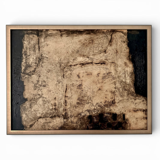 Untitled Brutalist Mixed Media on Board, 1970s - by Jan Willem Smeets - Dutch (b. 1936)