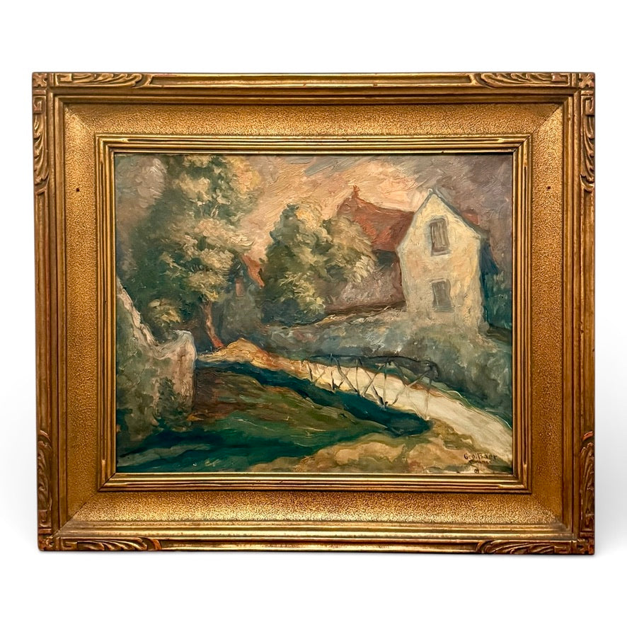 1930s Impressionist Oil on Canvas by George Baer (1893-1971)