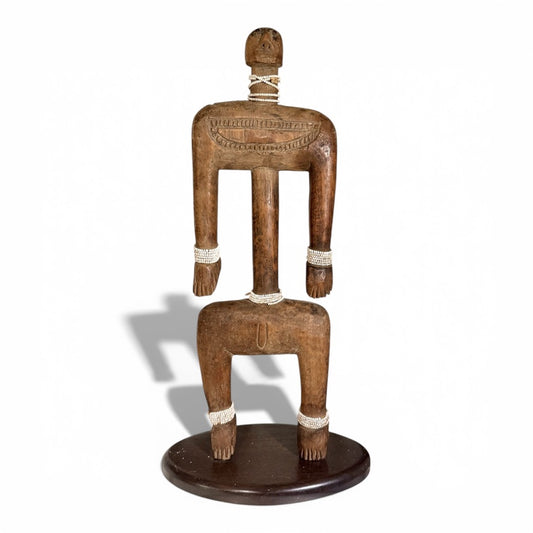 Early Carved and Beaded Namchi or Namji Fertility Doll - Cameroon