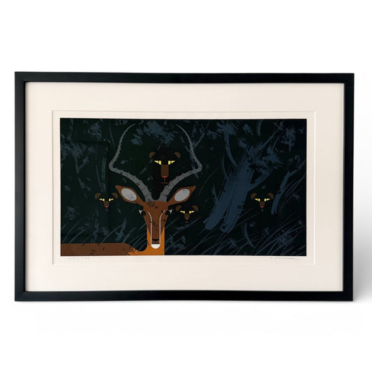 "Hungry Eyes" Serigraph By Charley Harper (1922-2007)