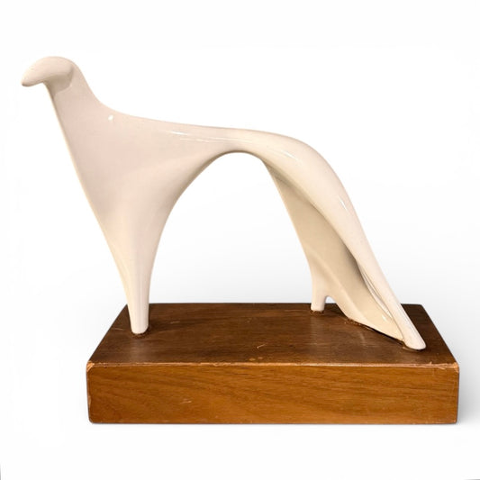 Porcelain Saluki Dog Sculpture, 1950 - Roselane Ceramics