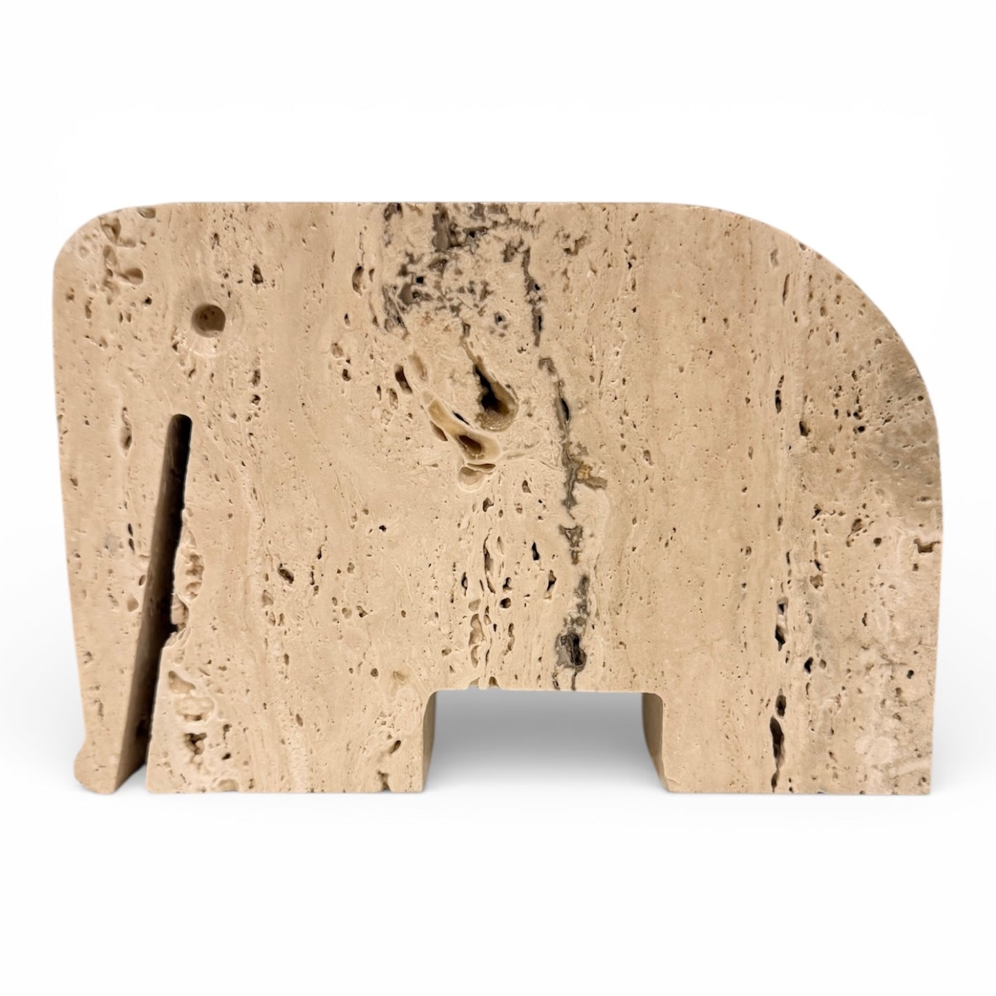 1970s Travertine Elephant by Fratelli Mannelli