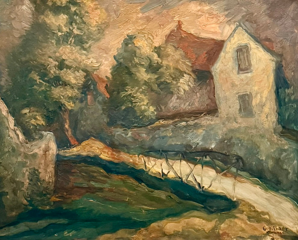 1930s Impressionist Oil on Canvas by George Baer (1893-1971)