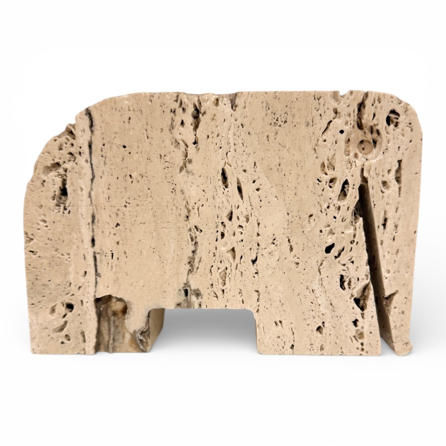 1970s Travertine Elephant by Fratelli Mannelli