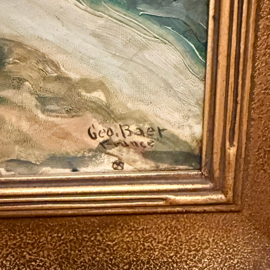 1930s Impressionist Oil on Canvas by George Baer (1893-1971)