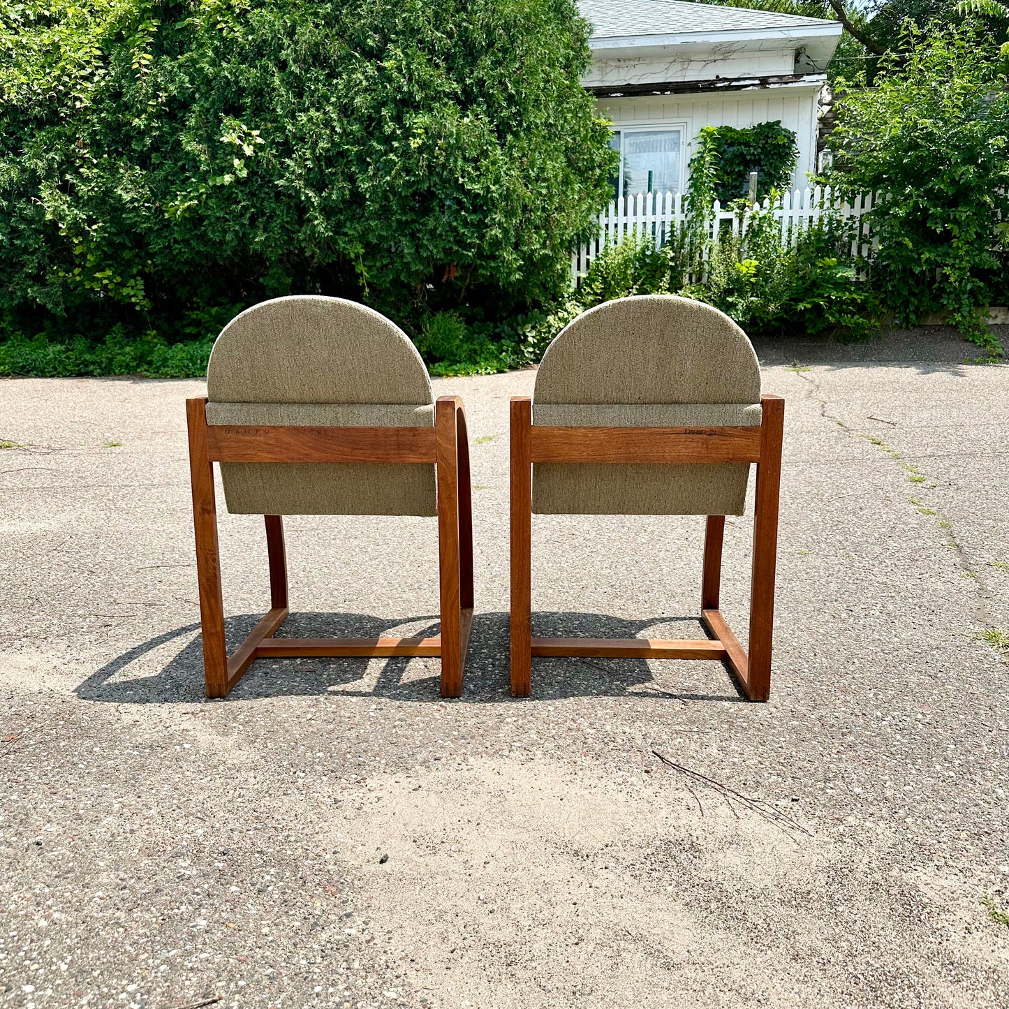 Pair of Handmade Armchairs by Peter Danko (American b. 1949)