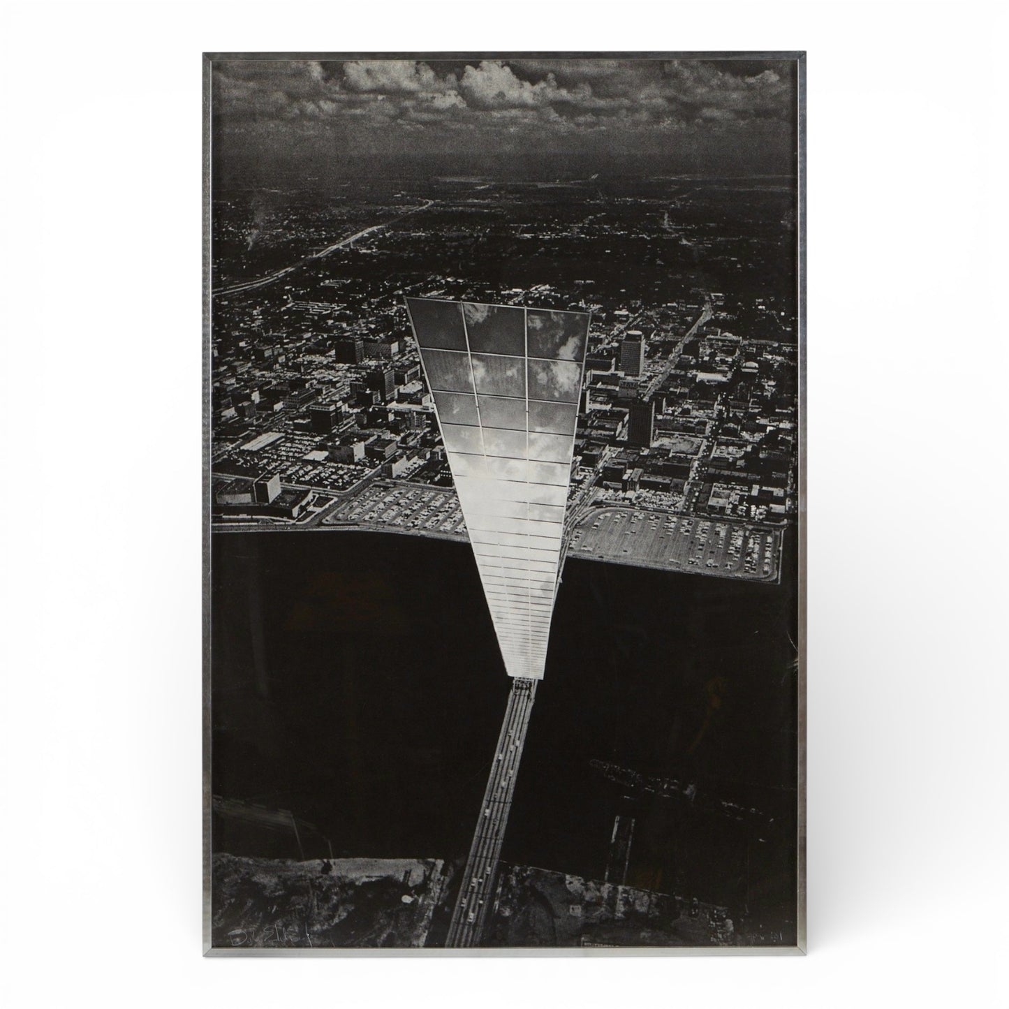 Homage to the Ancients - Large Offset Lithograph on Paper, 1974 - by Dale Eldred (1933-1993)