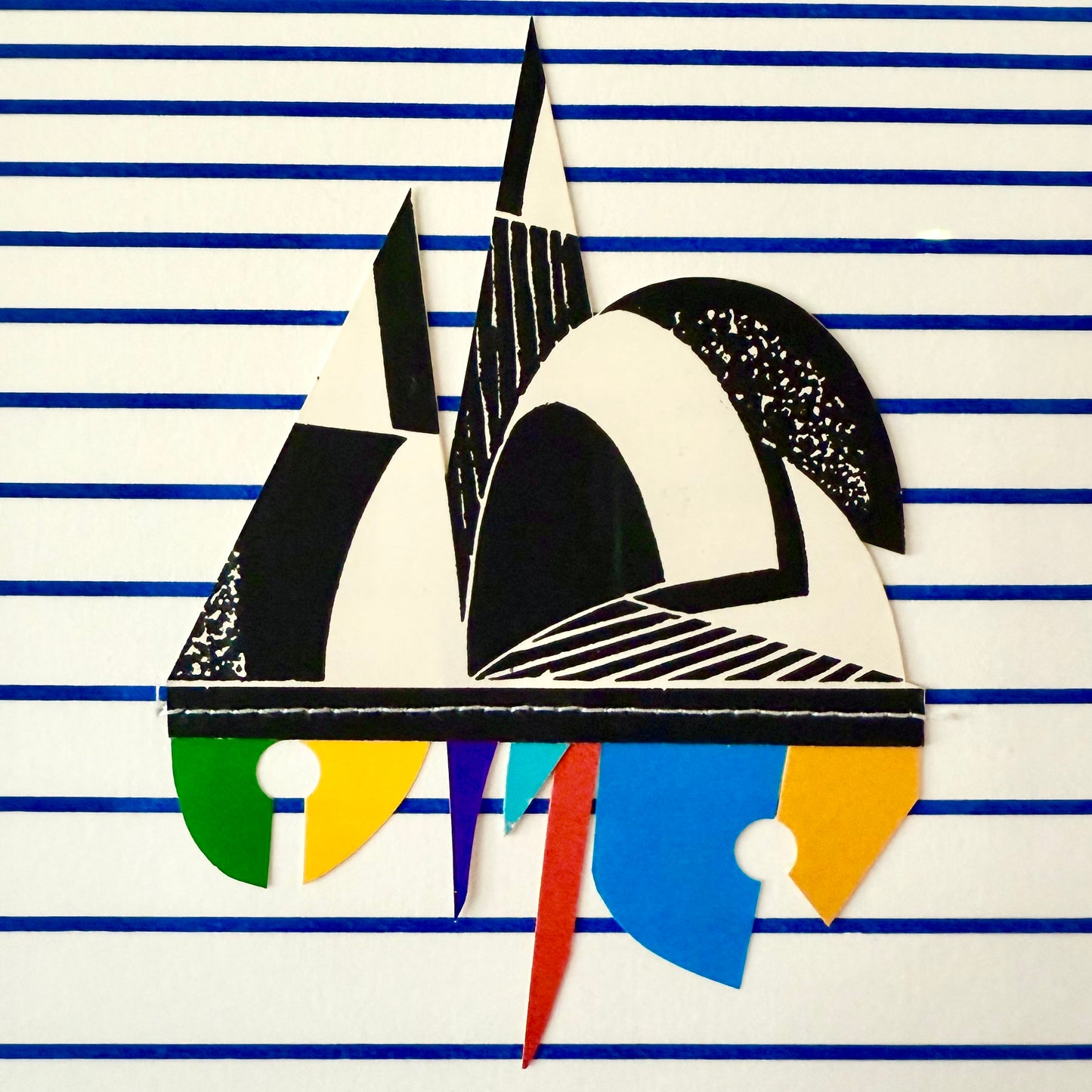 Mixed Media Illustration - 1976 - by Werner Pfieffer, b. 1937