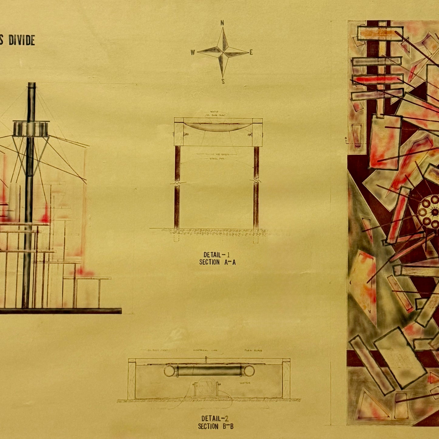 "Luminous Energy Permeating a Chromatic Anomalous Divide" by Richard Wheeler, 20th C.