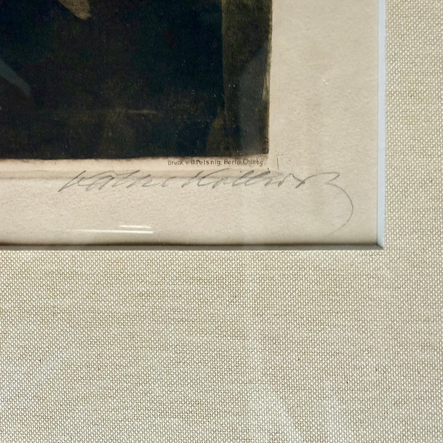 “Schwangere Frau” (Pregnant Woman), 1910 - Etching by Käthe Kollwitz (1867-1945)