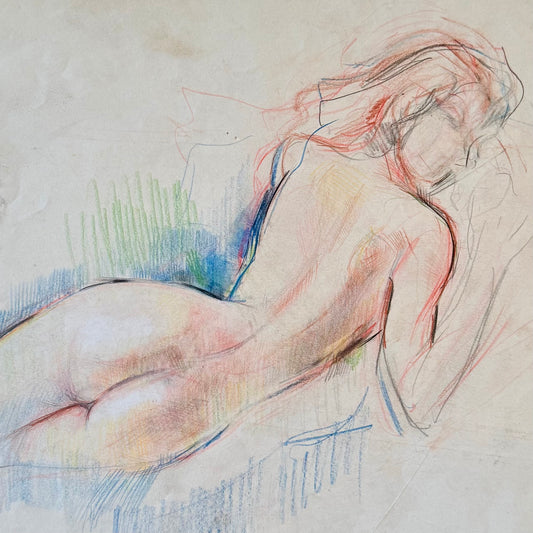 Art Deco Figural Study By Tino Costa (1891-1947) - Unframed