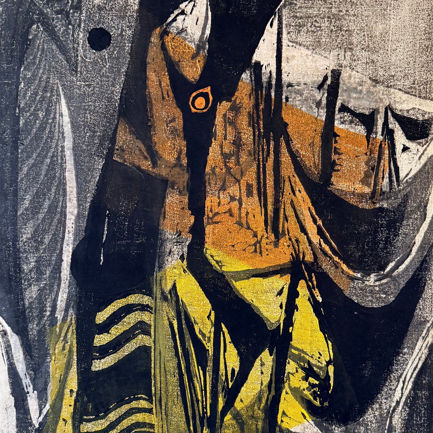 1950s Japanese Woodblock by Yutaro Nakagawa (1910-1975) Unframed
