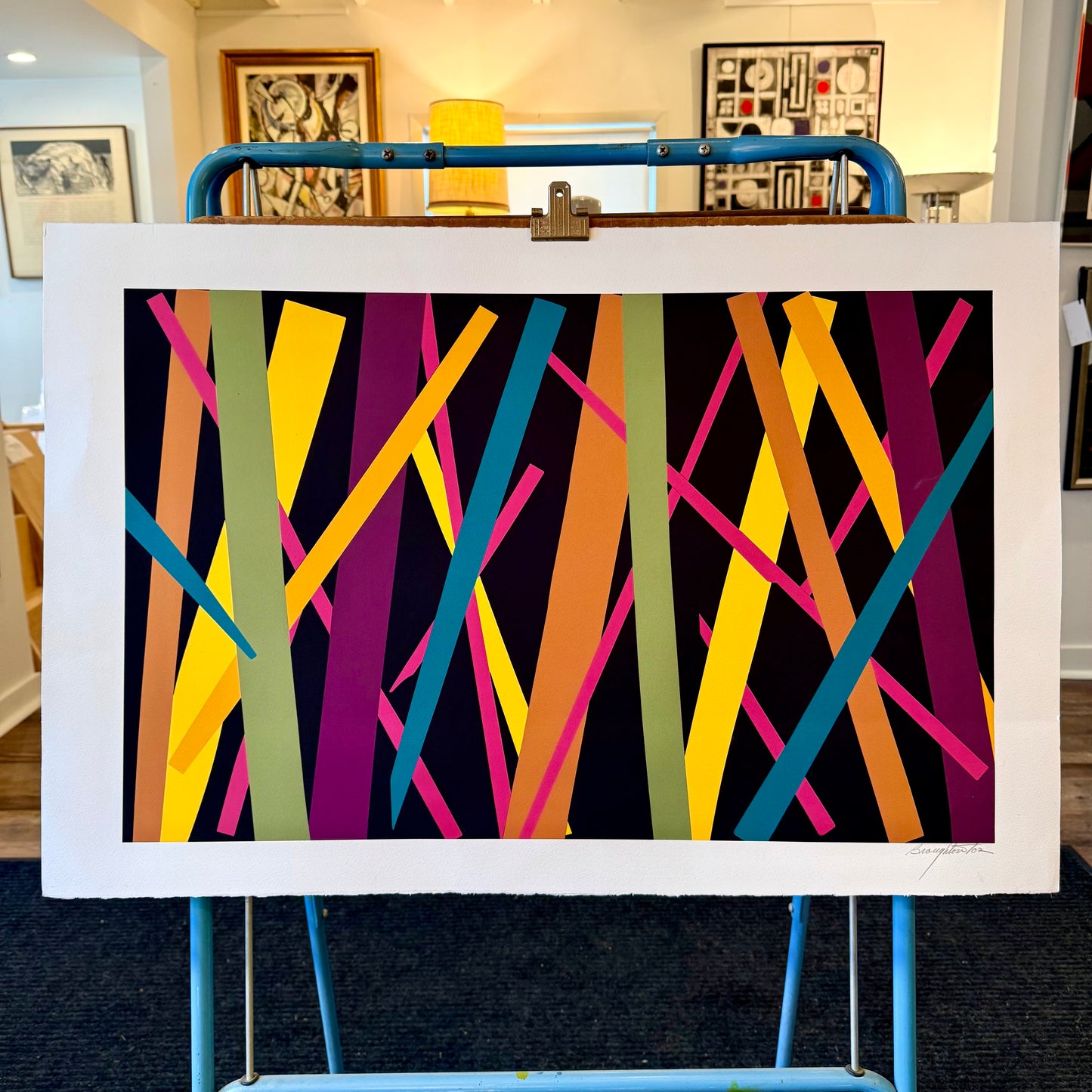 "Paradigm" - Lithograph on Paper by Ralph Broughton (1933-2011) - Unframed