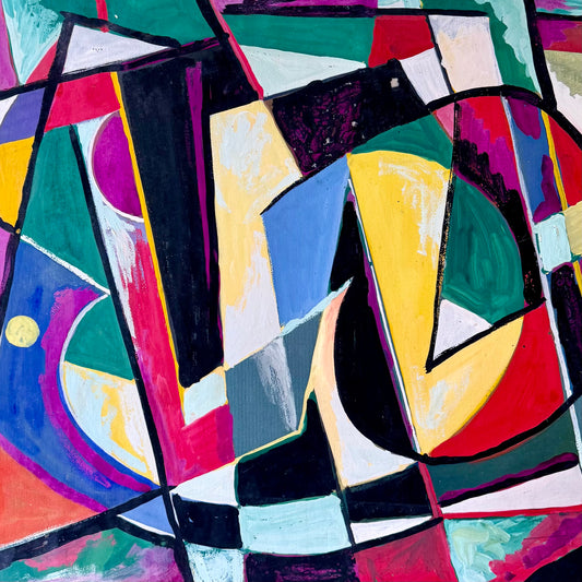 Untitled Abstract Gouache on Paper - 1950s - by John Von Wicht (1888-1970)