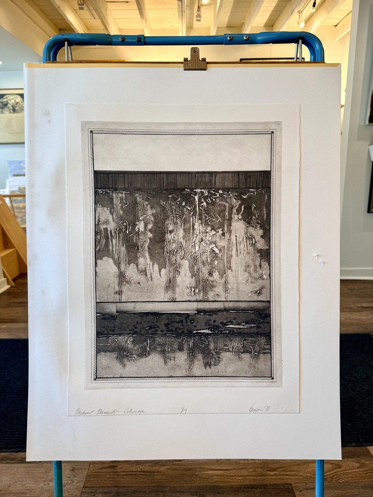 Midwest Memento, Cityscape 1978 - Etching By Christine Benson (b. 1948) - Unframed