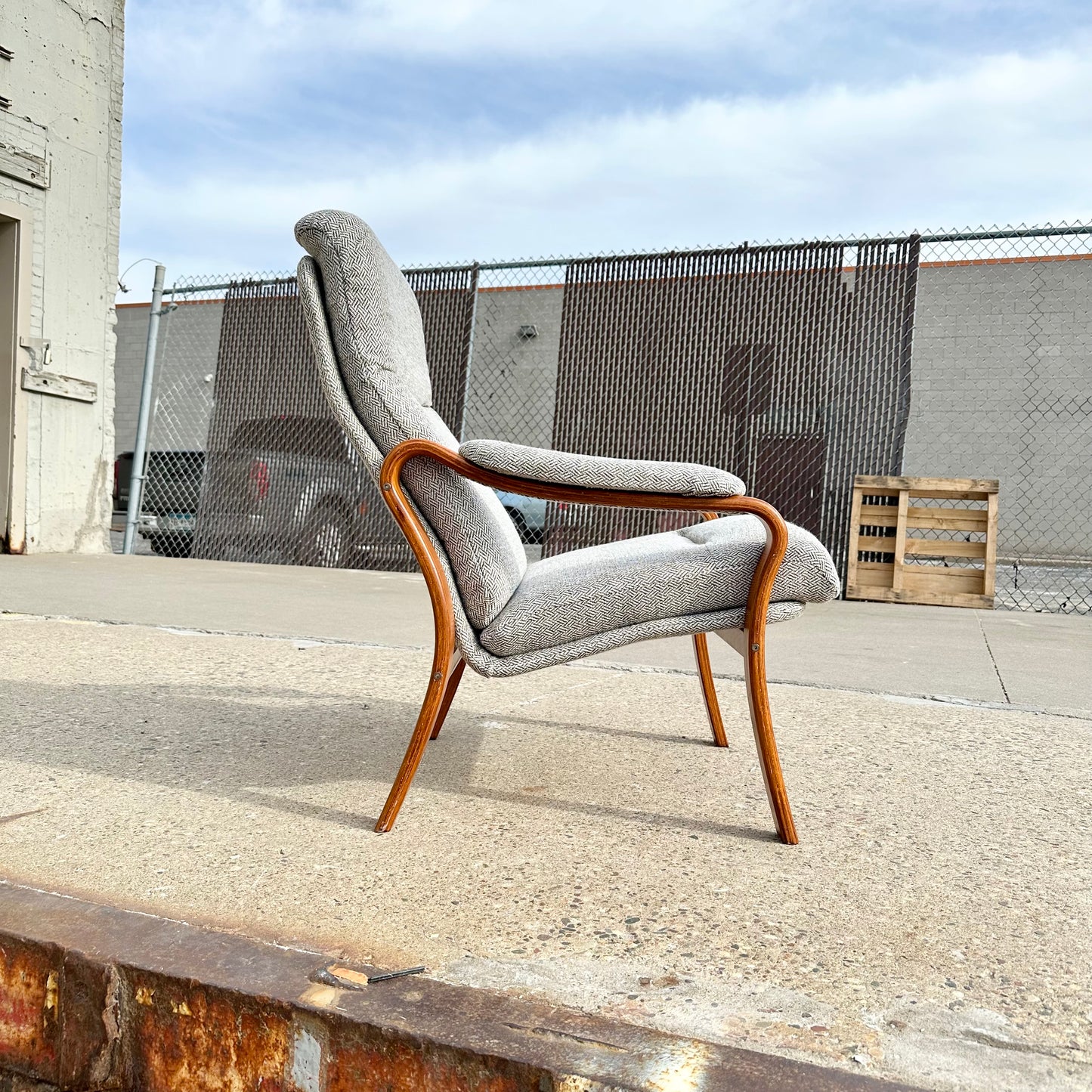 Lounge Chair by Edmund Homa, Poland. 1970s