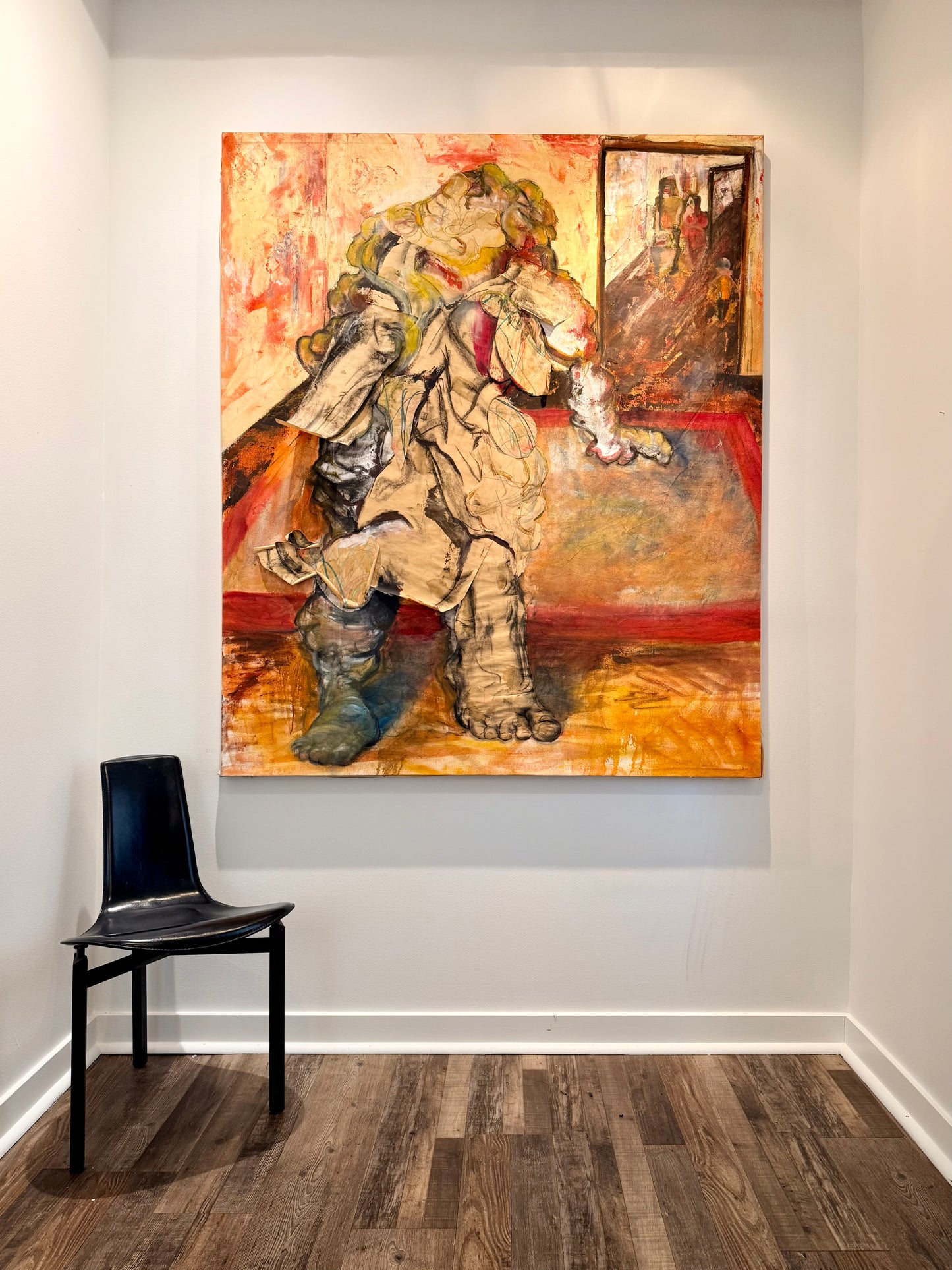 Monumental Abstract Mixed Media on Canvas by Sarah Elizabeth Hall, (21st C.)