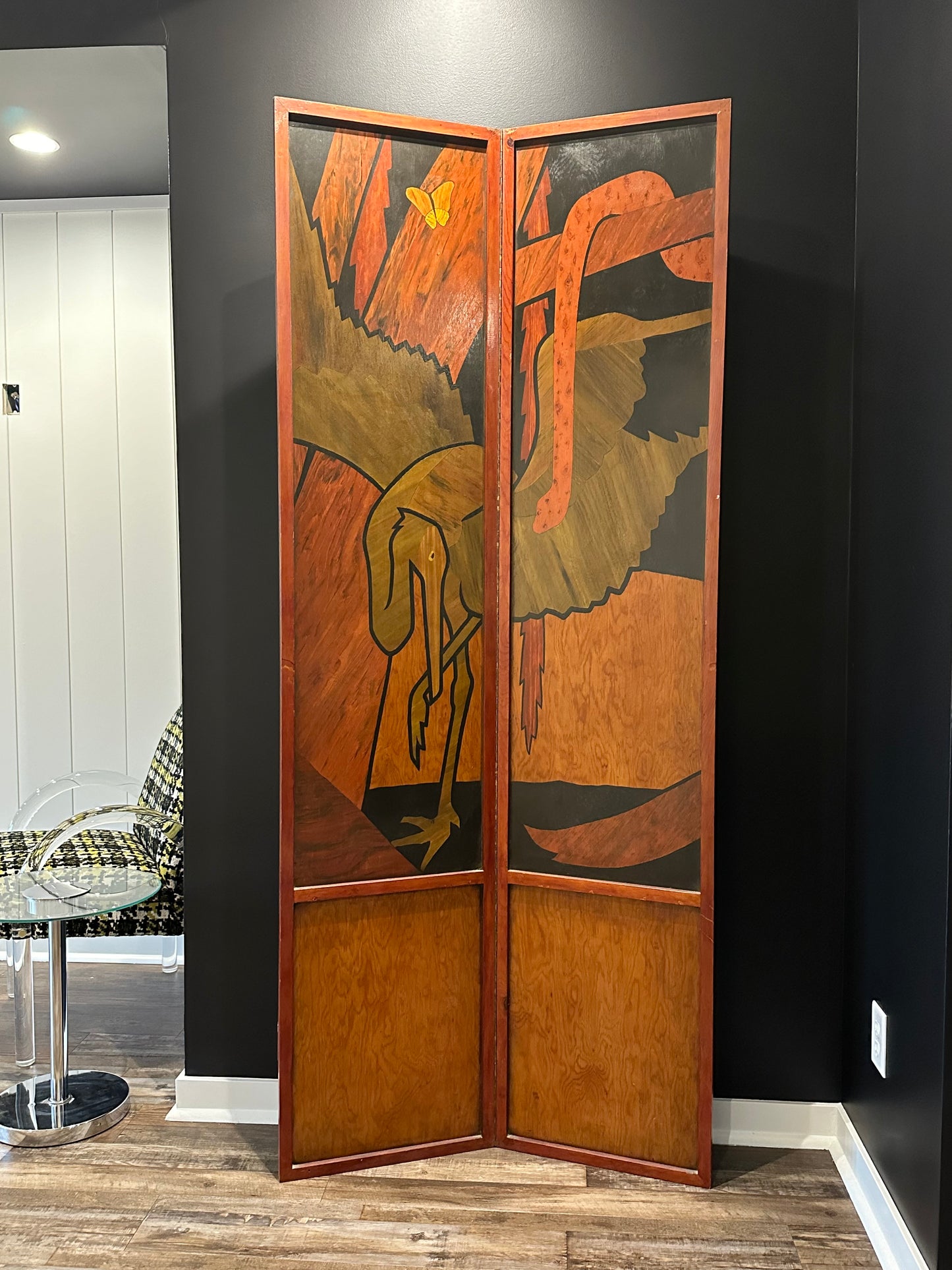 Rare Art Deco Screen by William Arthur Chase for Rowley Gallery, UK 1924